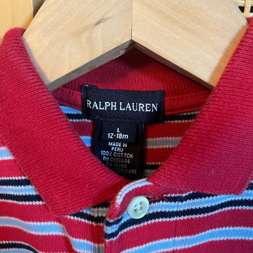Ralph Lauren 12-18M Striped Onesie